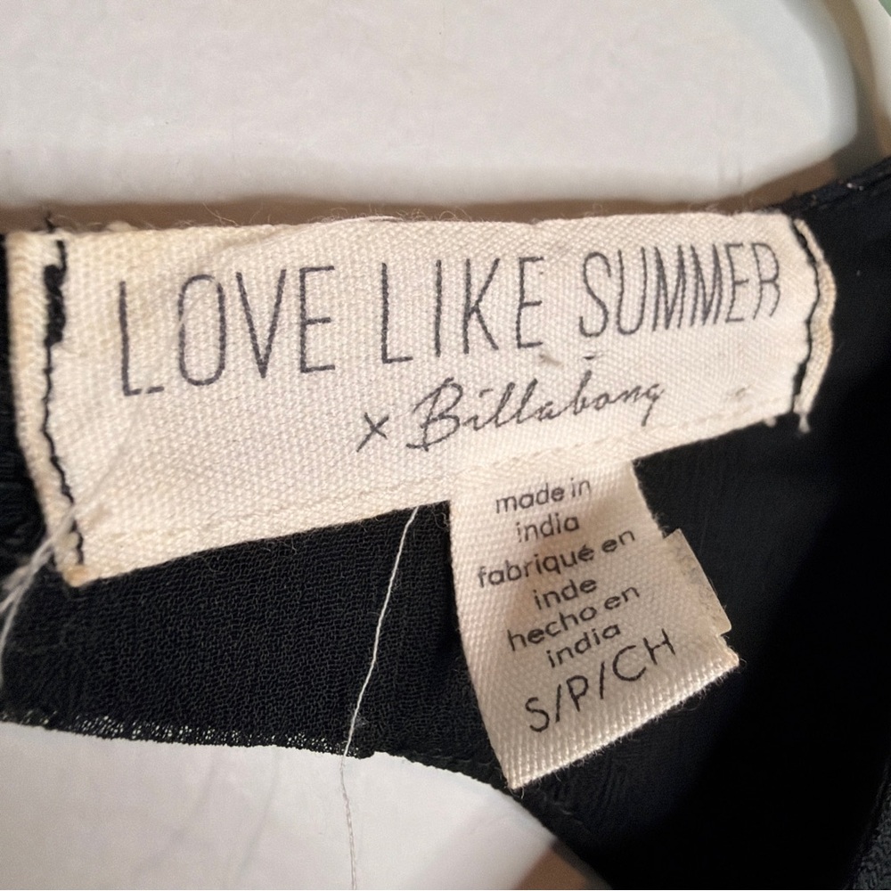 Love Like Summer x Billabong Black Floral Long Sleeve Maxi Dress Small - Picture 6 of 8